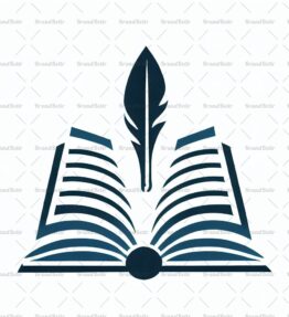 Offenes Buch und Feder